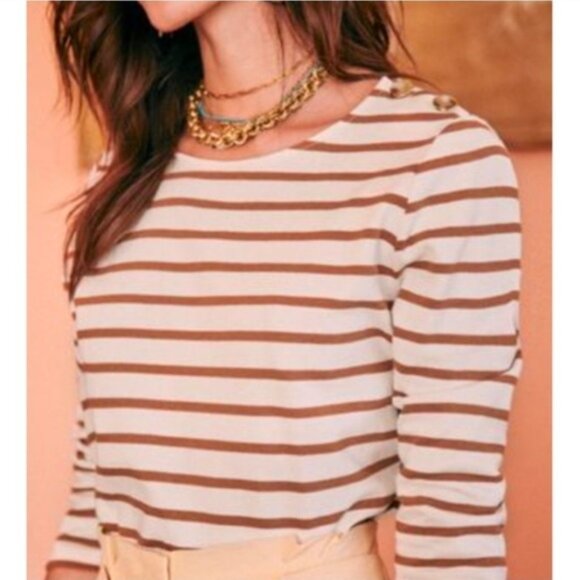 Sézane Colette Mariniere Size XL - Picture 3 of 10